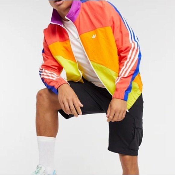 NWT Adidas rainbow pride off center jacket - Picture 10 of 12